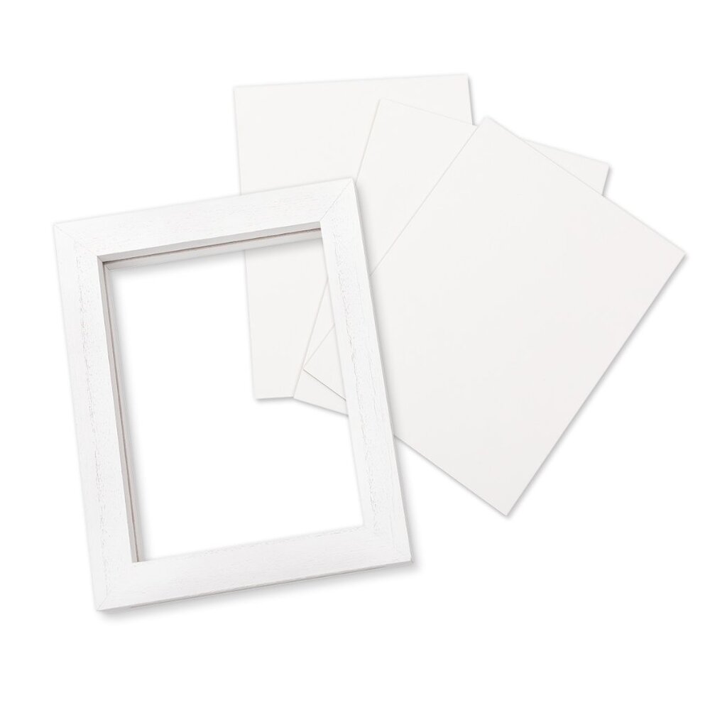 Drop-In Box Frame (White, 5½" x 7½")
